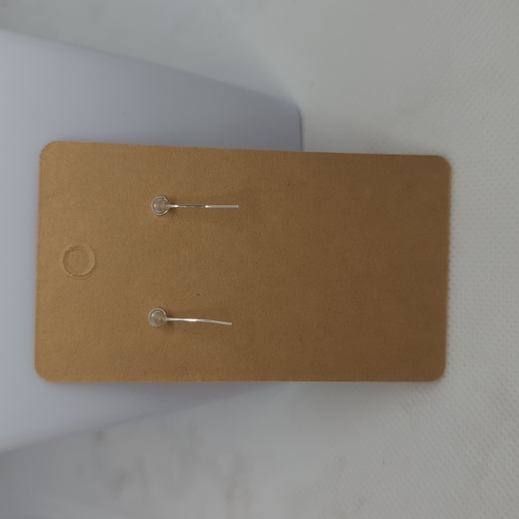 New Handmade Translucent Peach Acrylic Resin Earrings - Picture 3 of 3